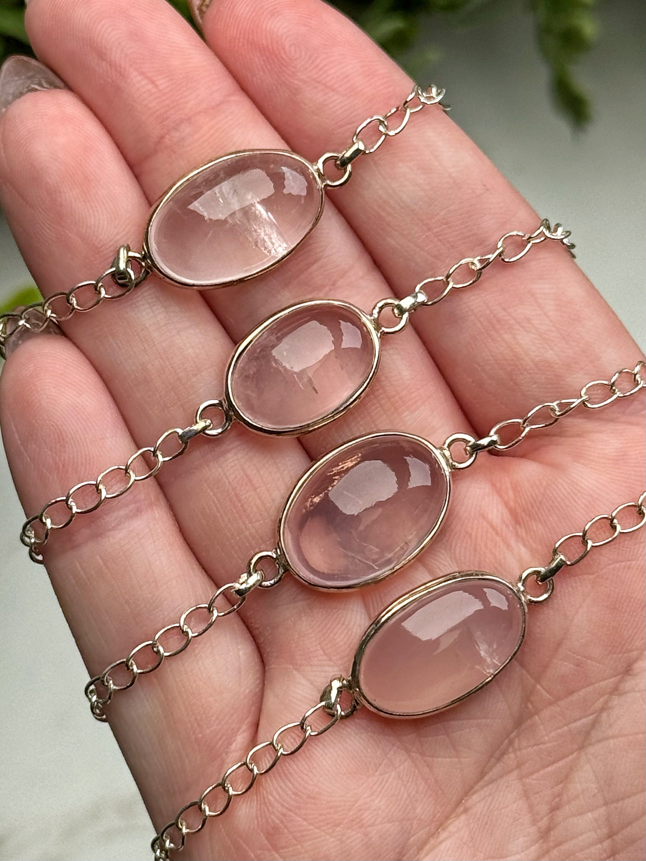 Rose Quartz Bracelets - Heart Chakra - No. 72