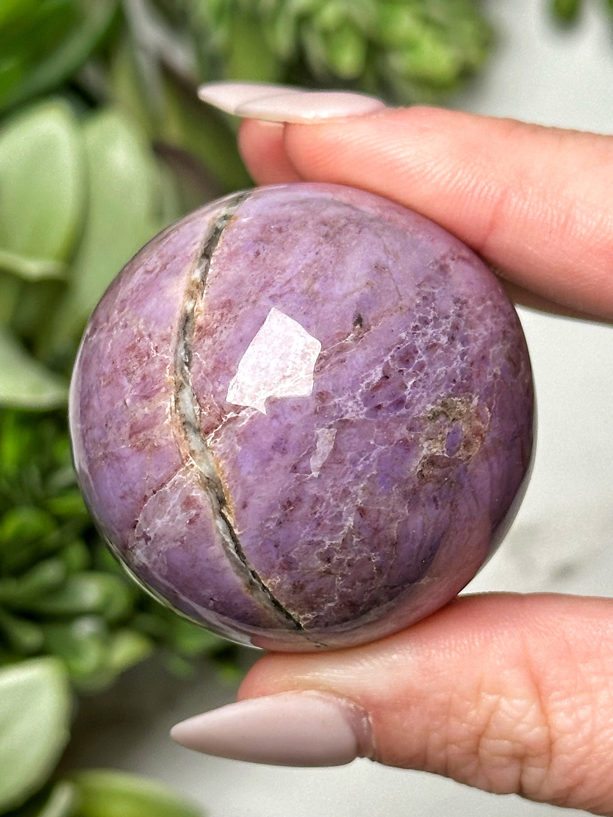 Lavender Jade Sphere - #2