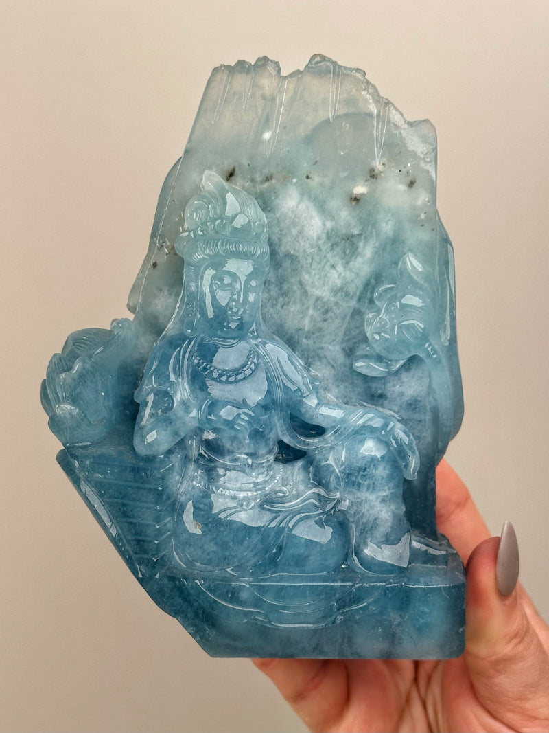Beautiful Aquamarine Buddha - #1