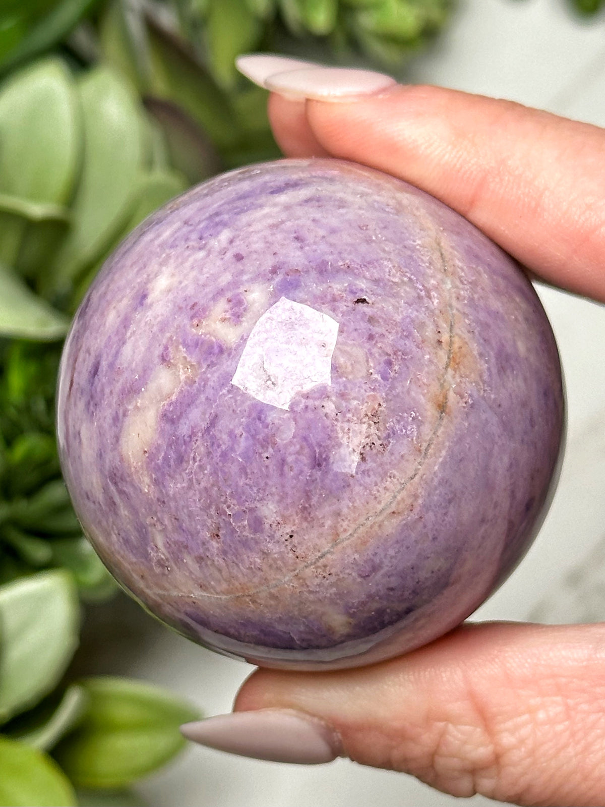 Lavender Jade Sphere - #1
