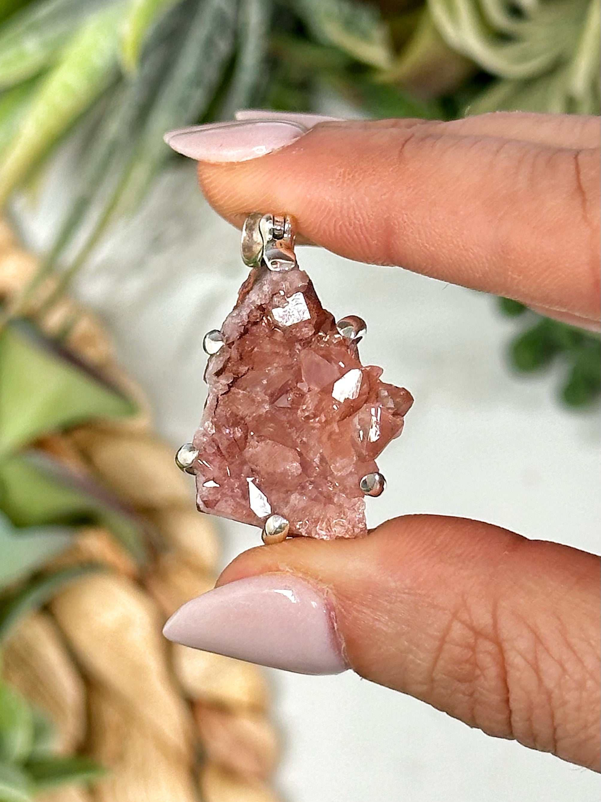 Pink Amethyst Pendant - #2