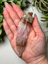 Crazy Lace Agate Amethyst Feather - #10