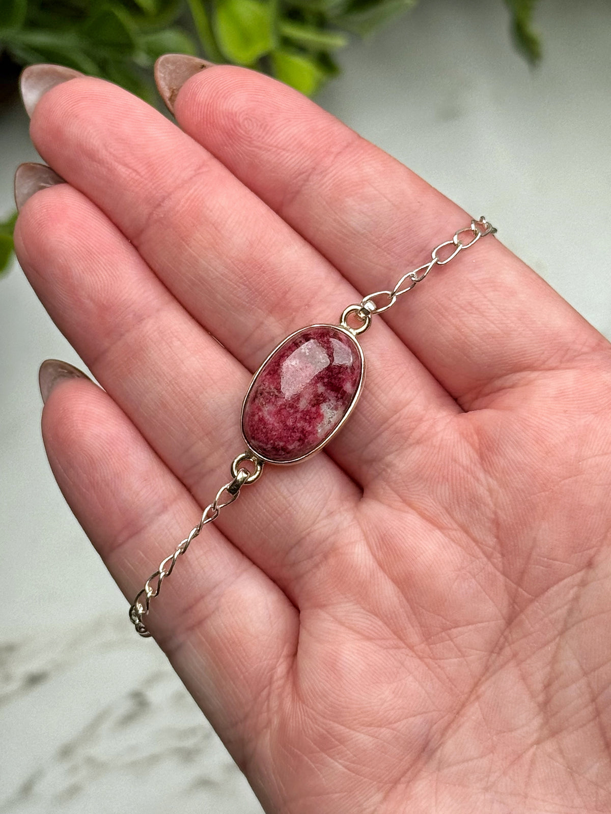 Thulite Bracelets - Heart Chakra - No. 73