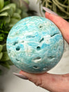 Blue Aragonite Sphere - #3