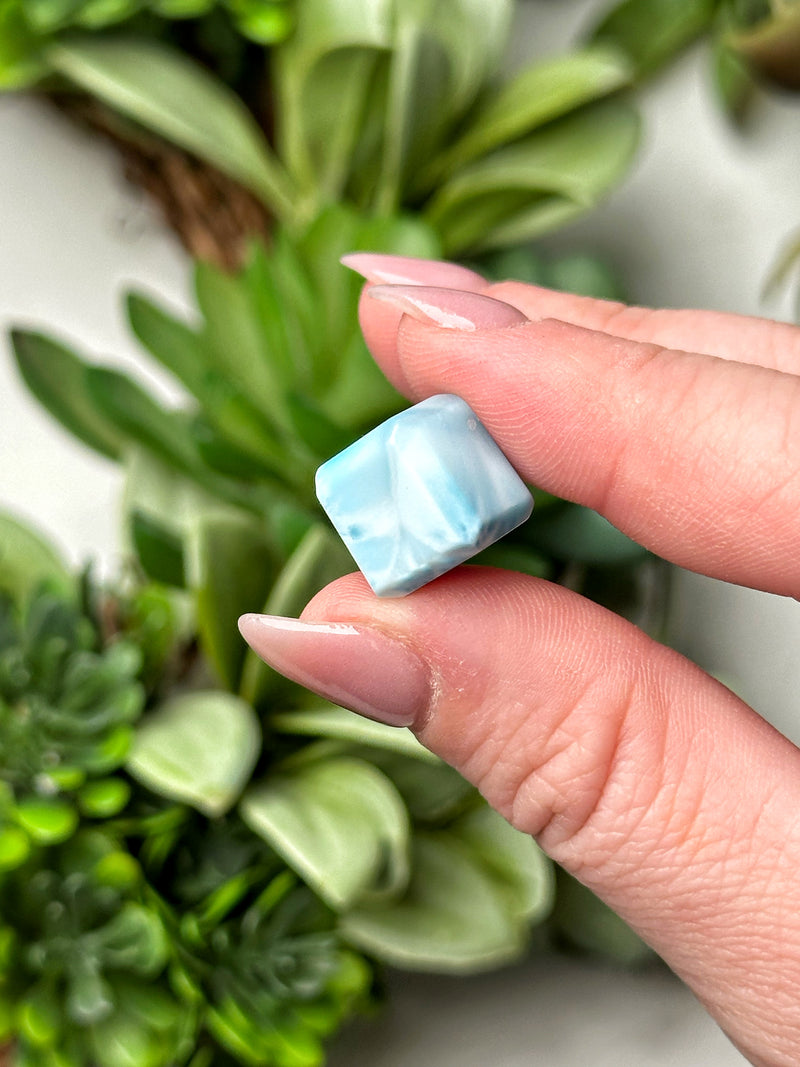 Mini Larimar Cube - #19