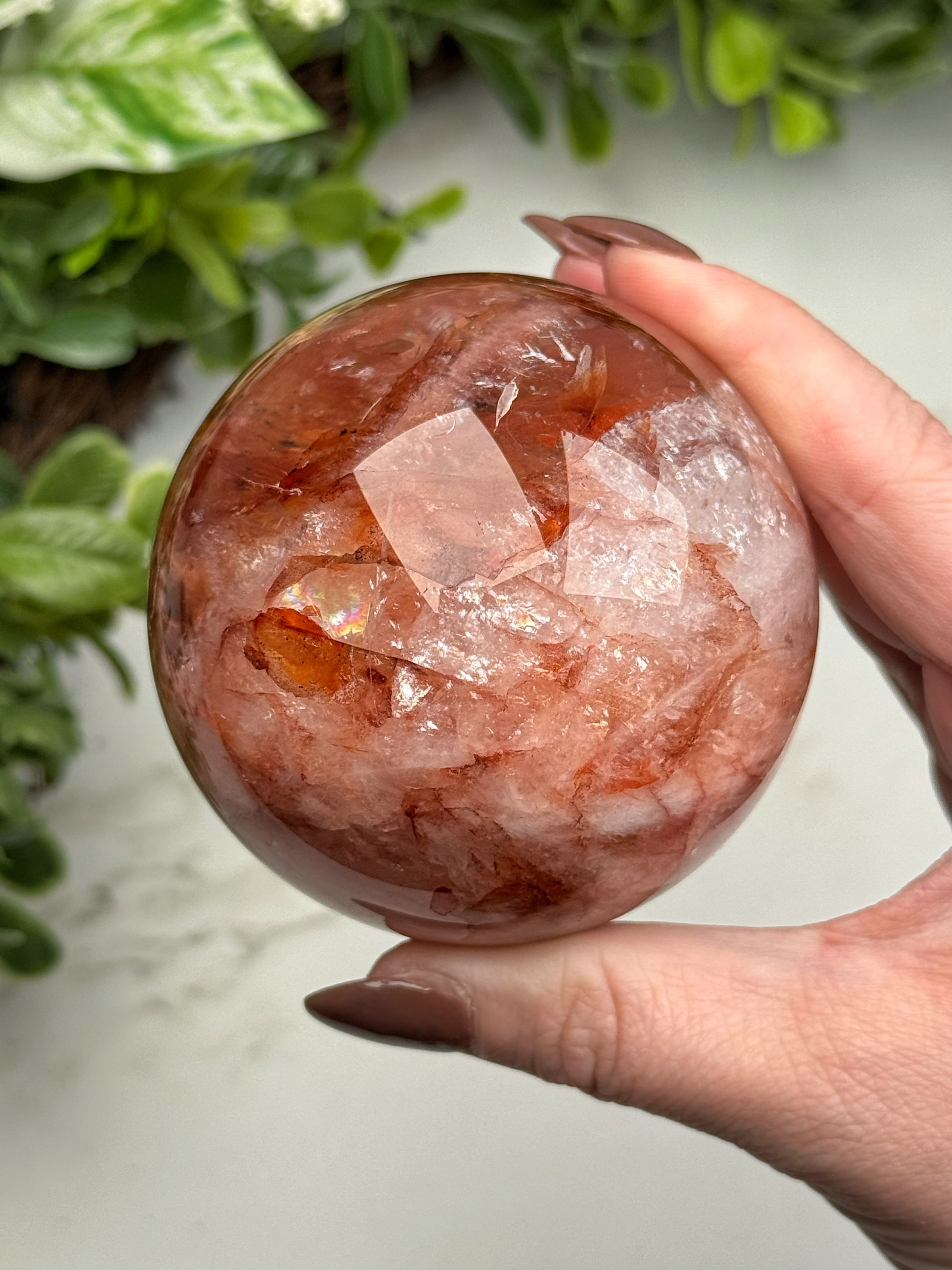 Fire Quartz Sphere - #11