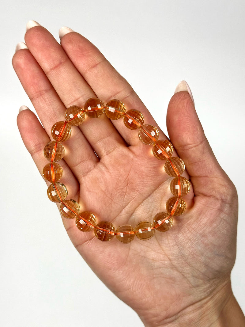 Faceted Citrine Bracelet - #1