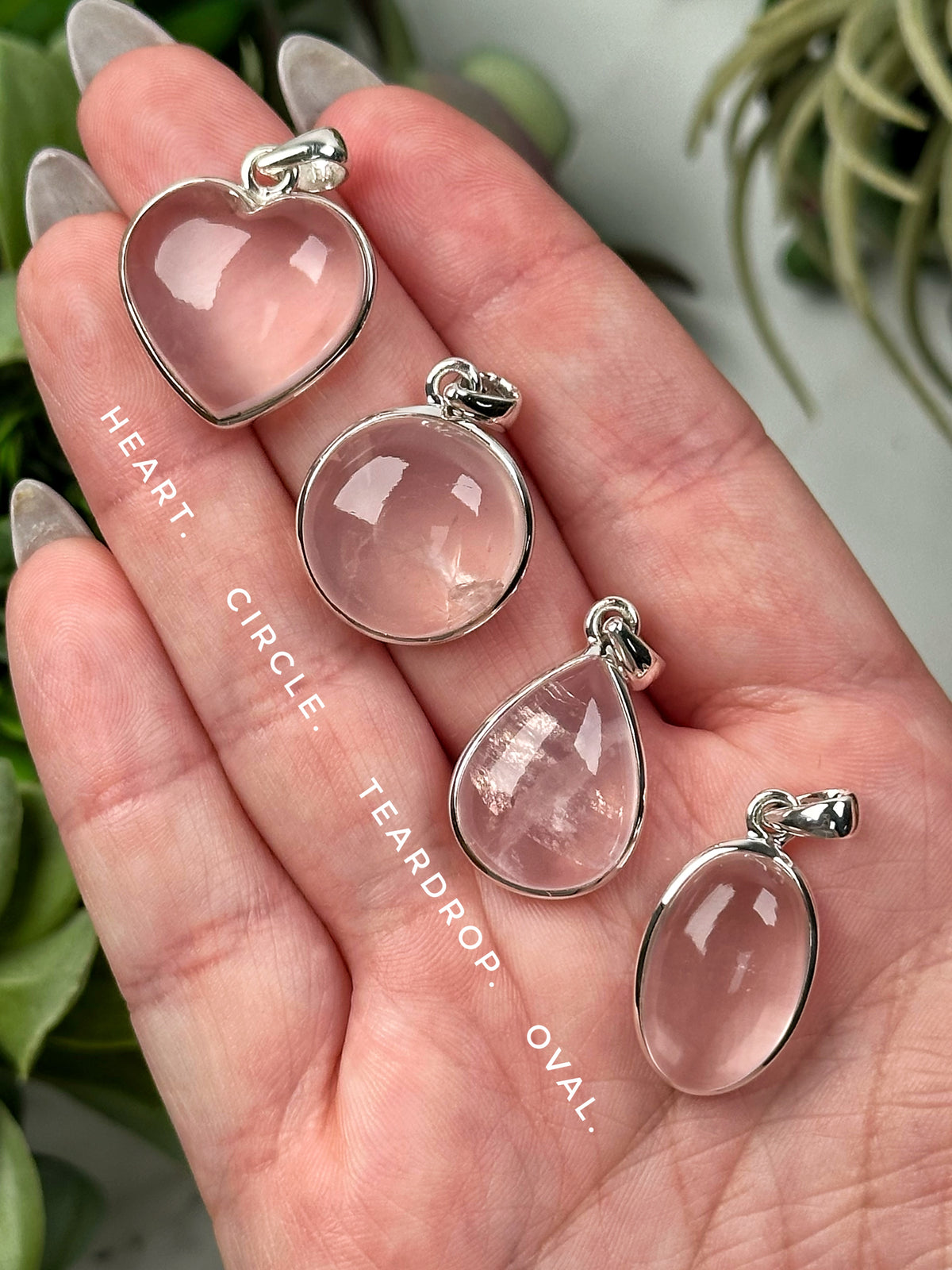 Rose Quartz Pendants - Heart Chakra - No. 53