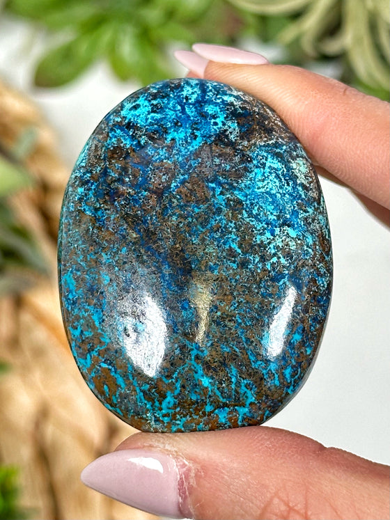 Shattuckite Palmstone - #1