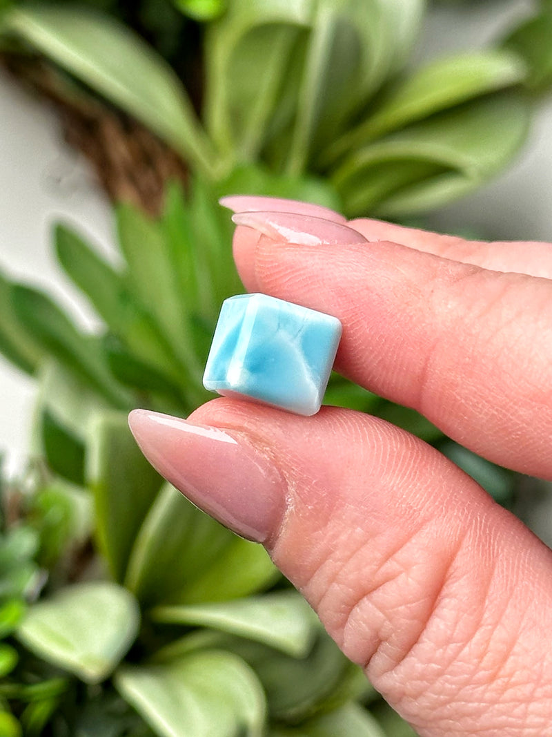 Mini Larimar Cube - #17