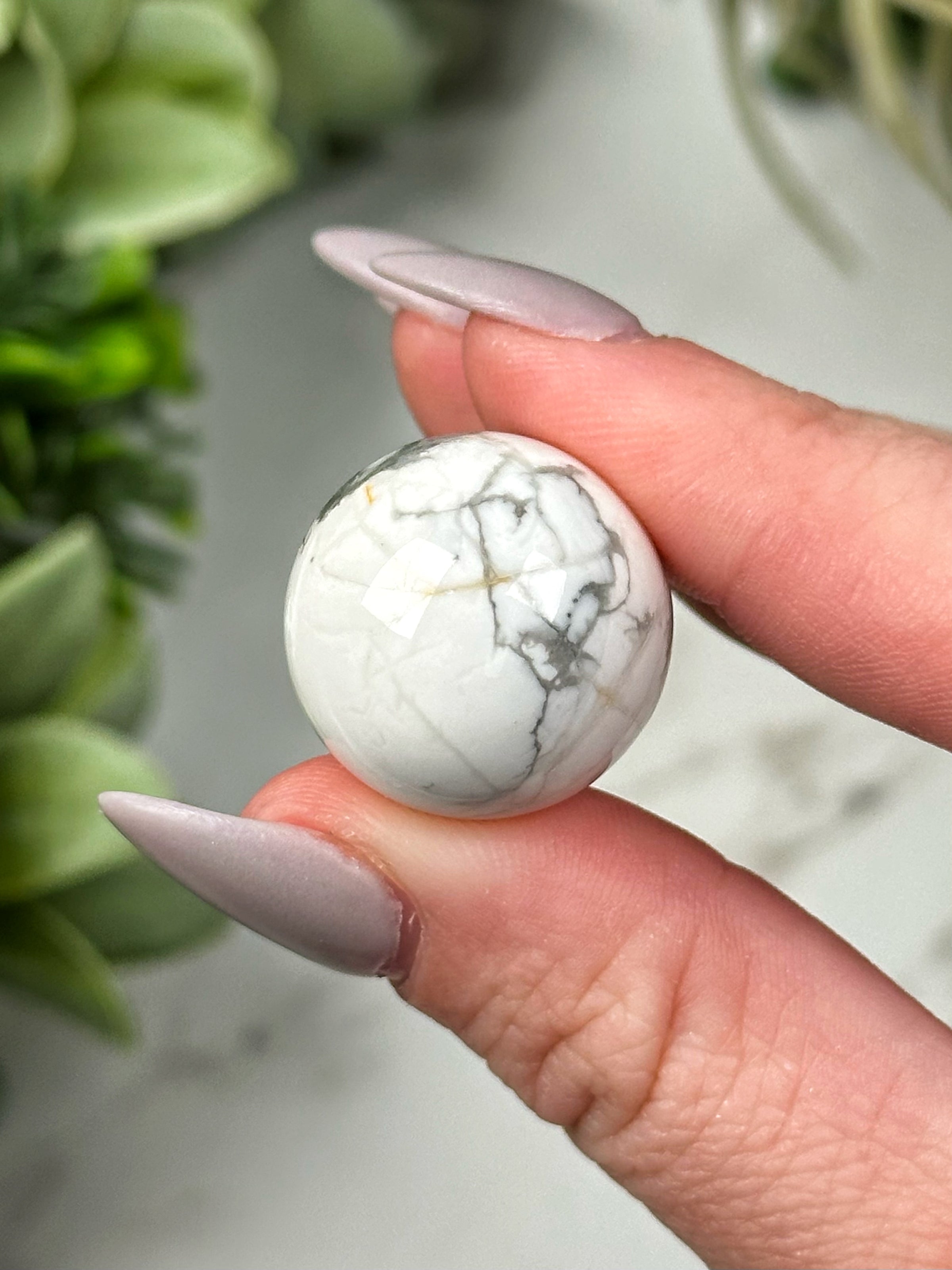 Howlite Mini Spheres - Crown Chakra - No. 38