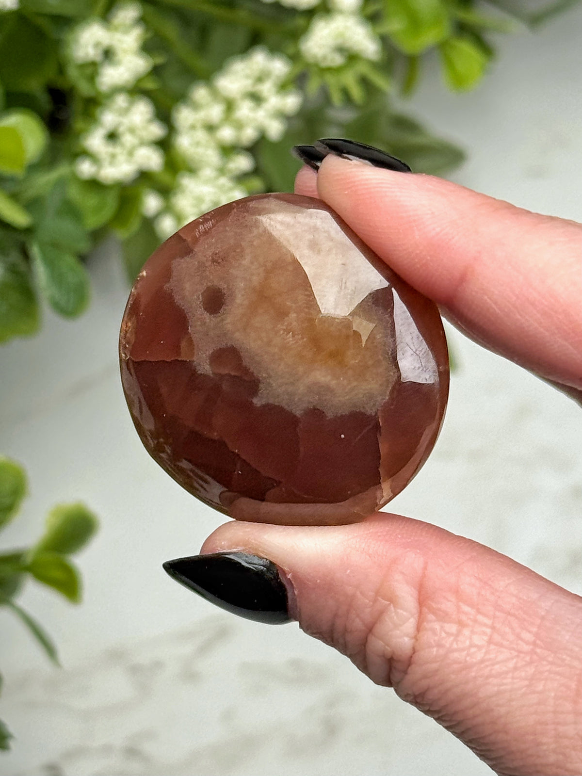 Rhodochrosite Palmstone - #6