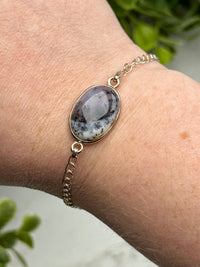 Dendritic Opal Bracelets - Root & Crown Chakra - No. 81