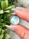 Intuitive Larimar Pendants - Heart & Throat Chakras - No. 41