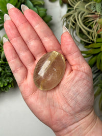 Gold Rutile Palmstone - #5