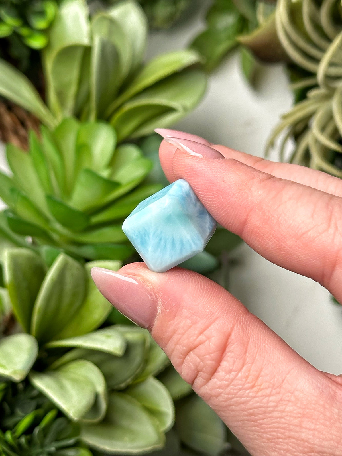 Mini Larimar Cube - #20