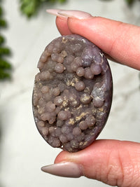 Grape Agate Palmstone - #14