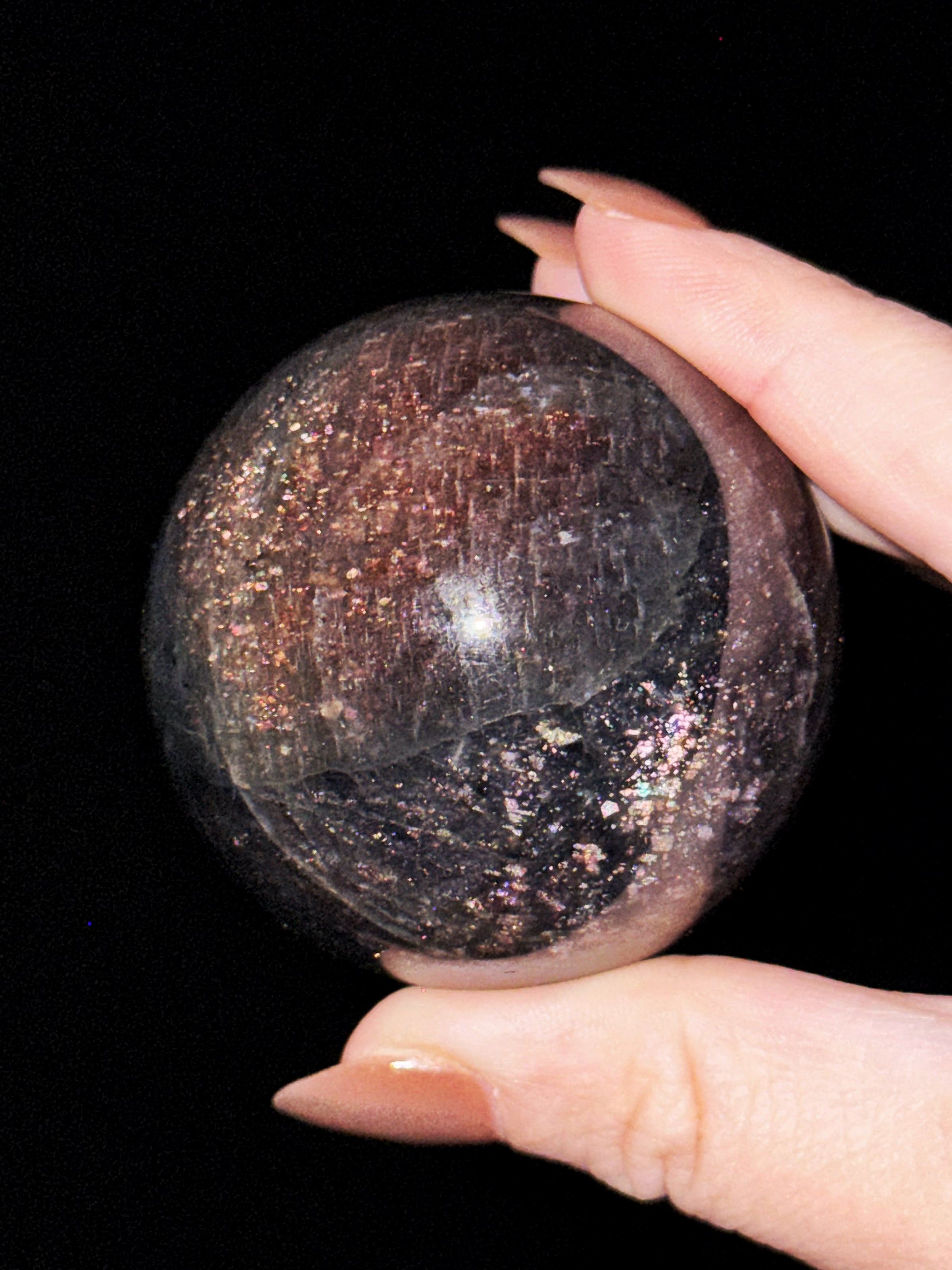 Iolite with Sunstone Sphere - #10