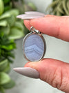 Blue Lace Agate Pendants - Throat Chakra - No. 56
