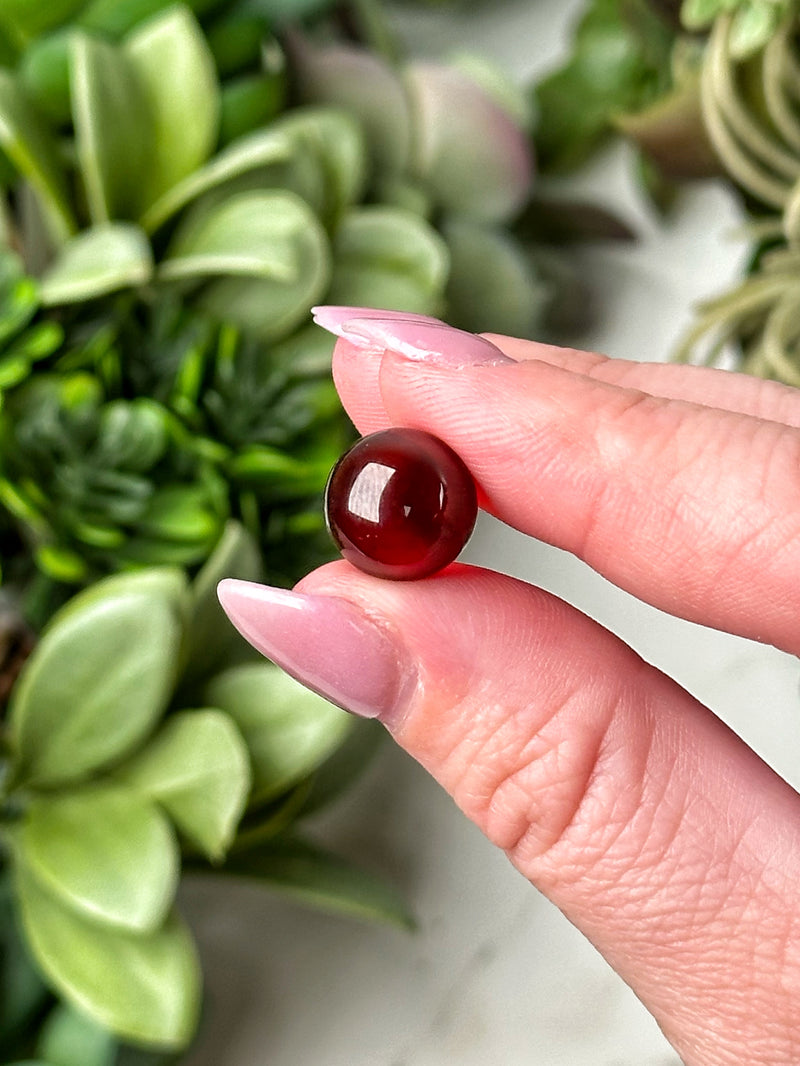 High Quality Hessonite Mini Garnet Sphere - #9