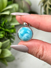 Intuitive Larimar Pendants - Heart & Throat Chakras - No. 41