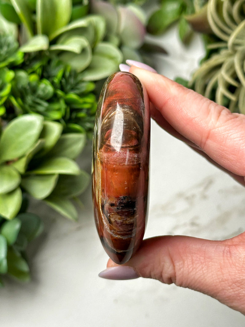 Petrified Wood Heart - #13