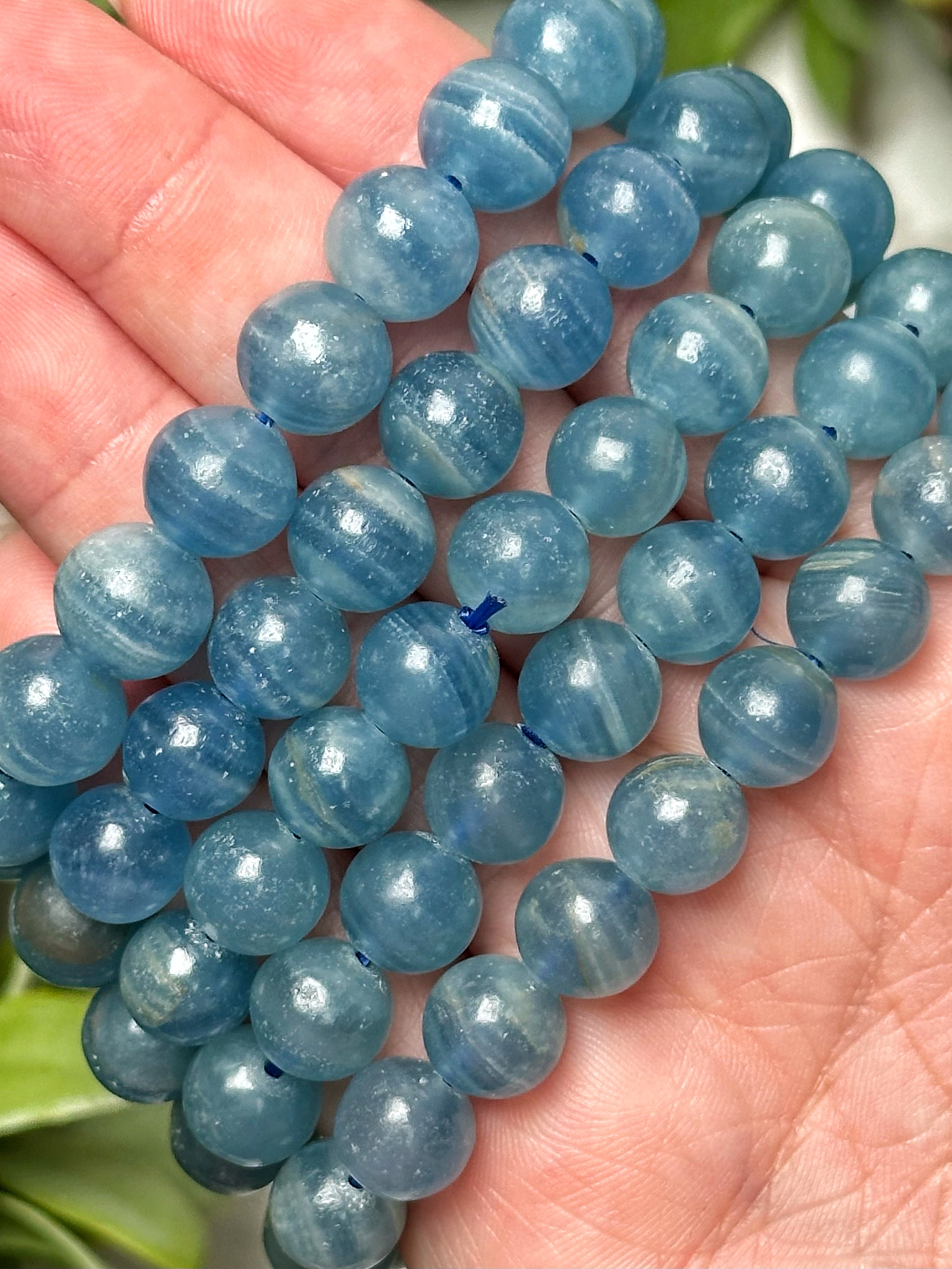 Blue Onyx Bracelets - Throat Chakra - No. 21