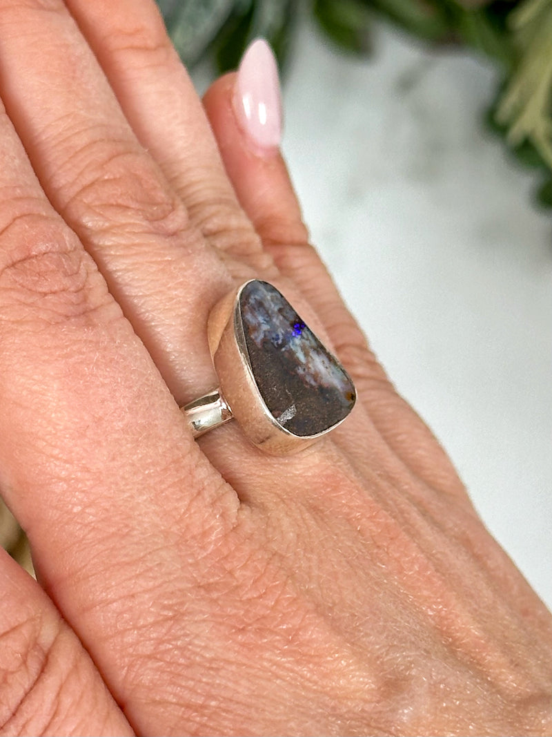 Boulder Opal Ring - #1