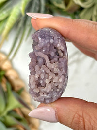 Grape Agate Palmstone - #2