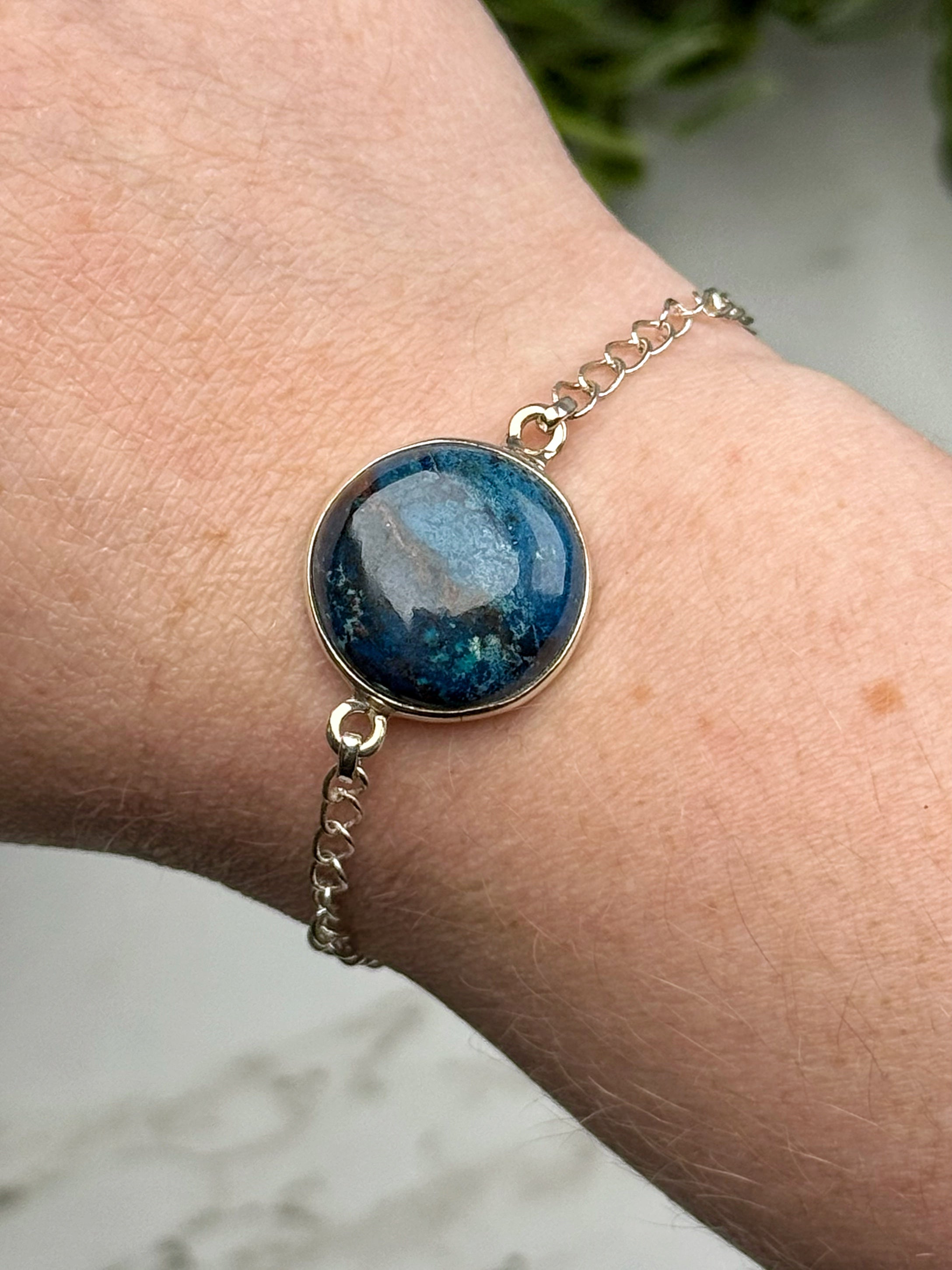 Shattuckite Bracelets - Third-Eye & Throat Chakra - No. 79