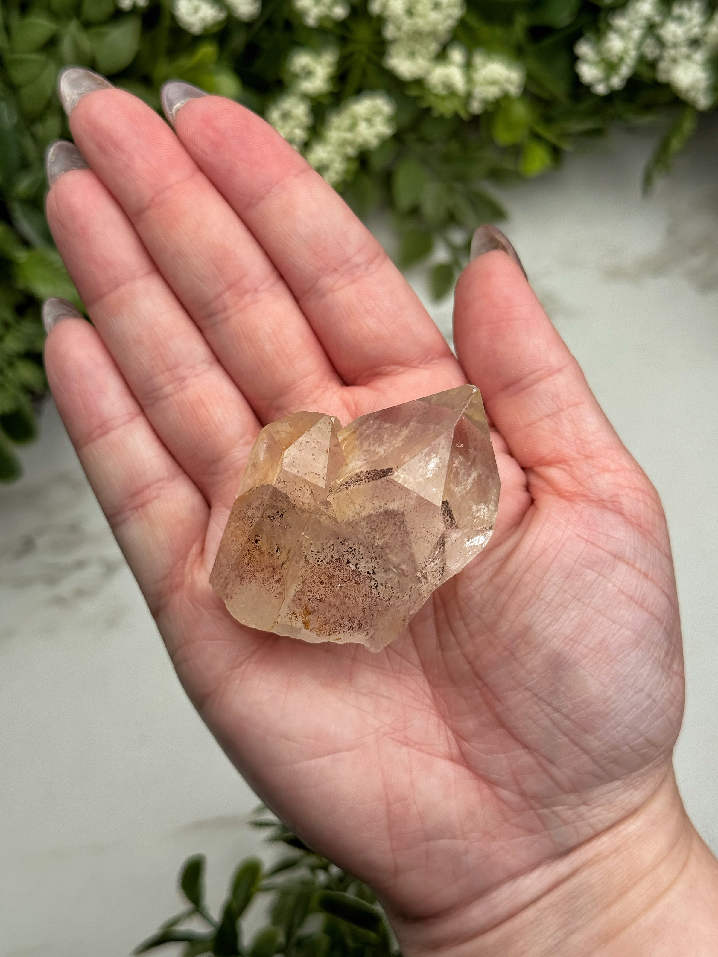 Raw Hematite in Quartz - #16