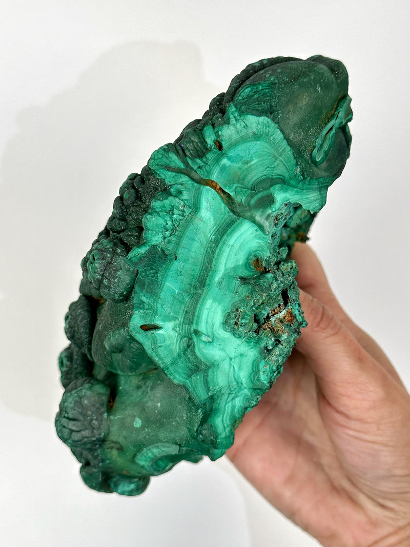 Druzy Raw Malachite - #1