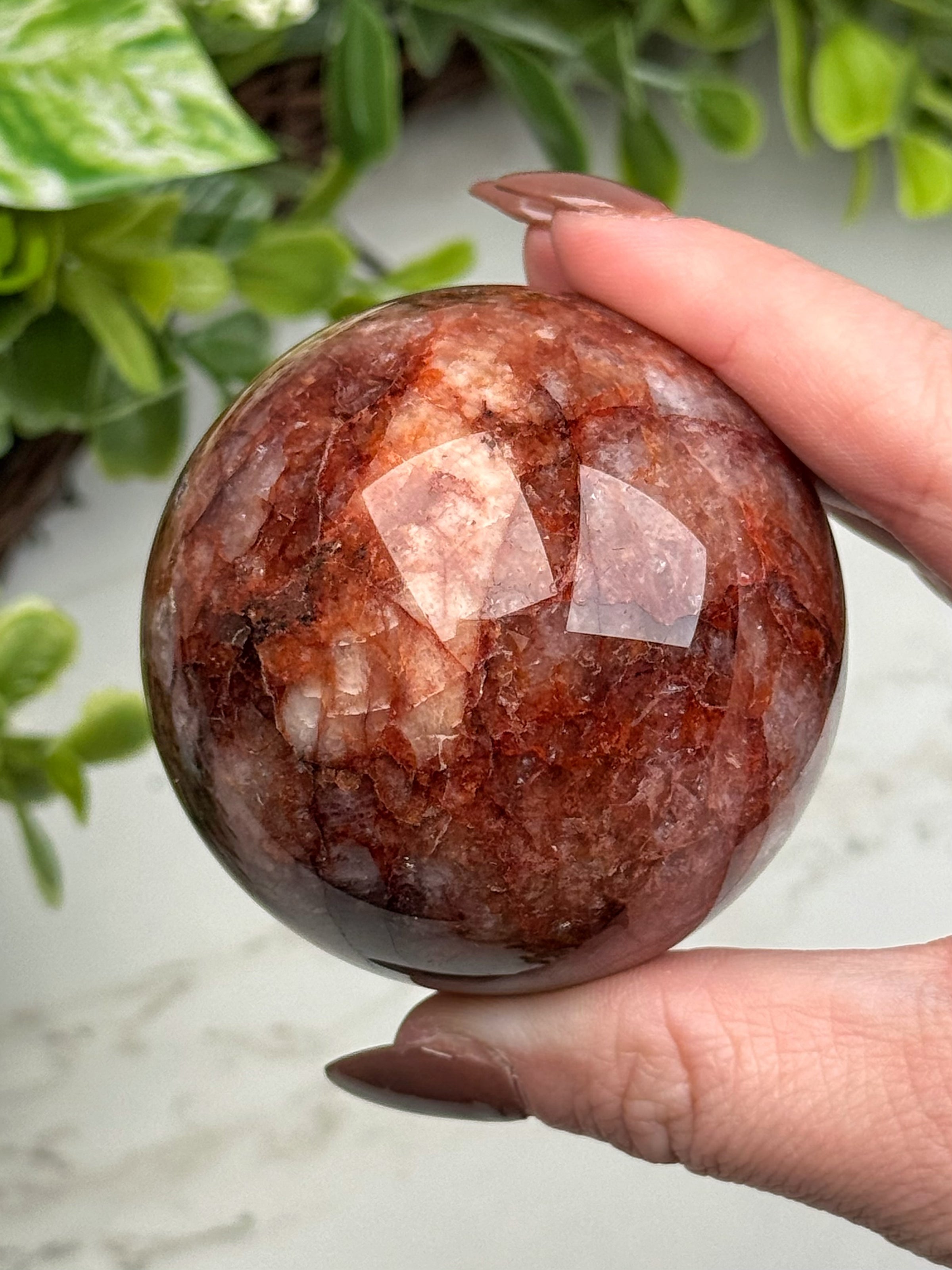 Fire Quartz Sphere - #14