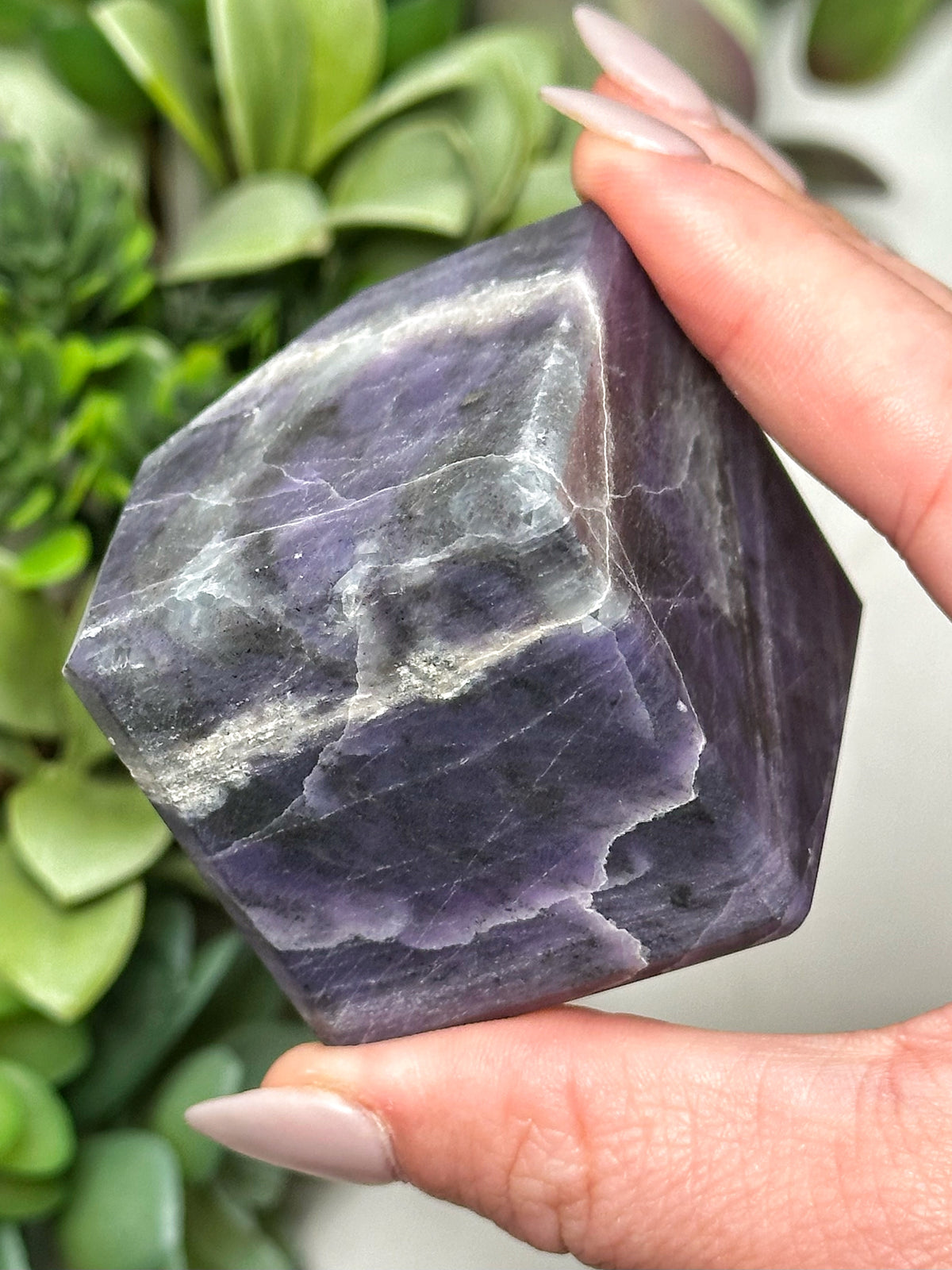 Purple Opal Cube - #12