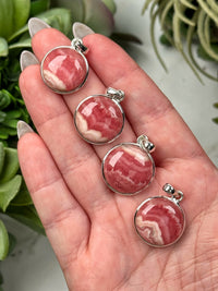 Rhodochrosite Pendants - Heart Chakra - No. 45