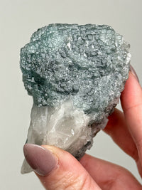Fluorite on Quartz - #2