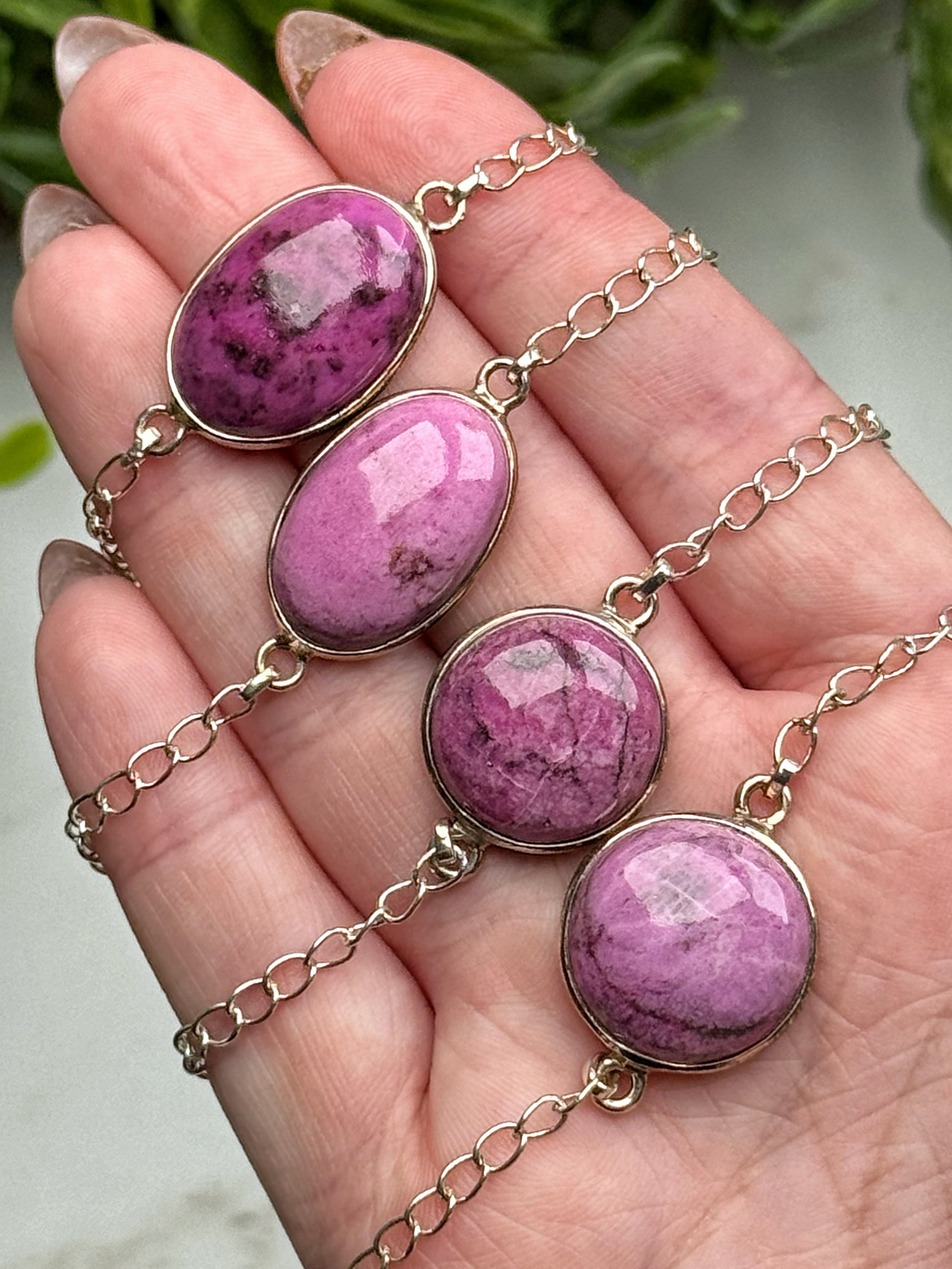 Cobaltoan Calcite Bracelets - Heart Chakra - No. 80