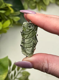 Moldavite Dragon Pendant - #111