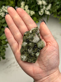 Raw Epidote in Quartz - #11