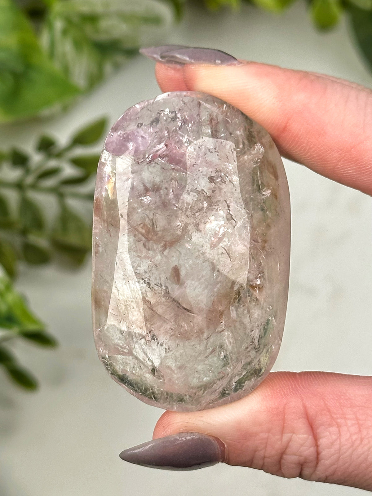 UV Reactive Amethyst Palmstone - #2