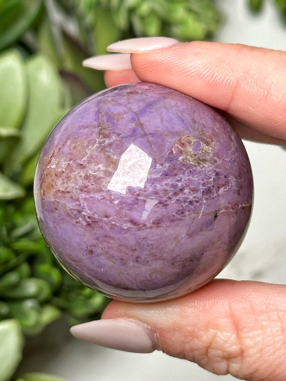 Lavender Jade Sphere - #2