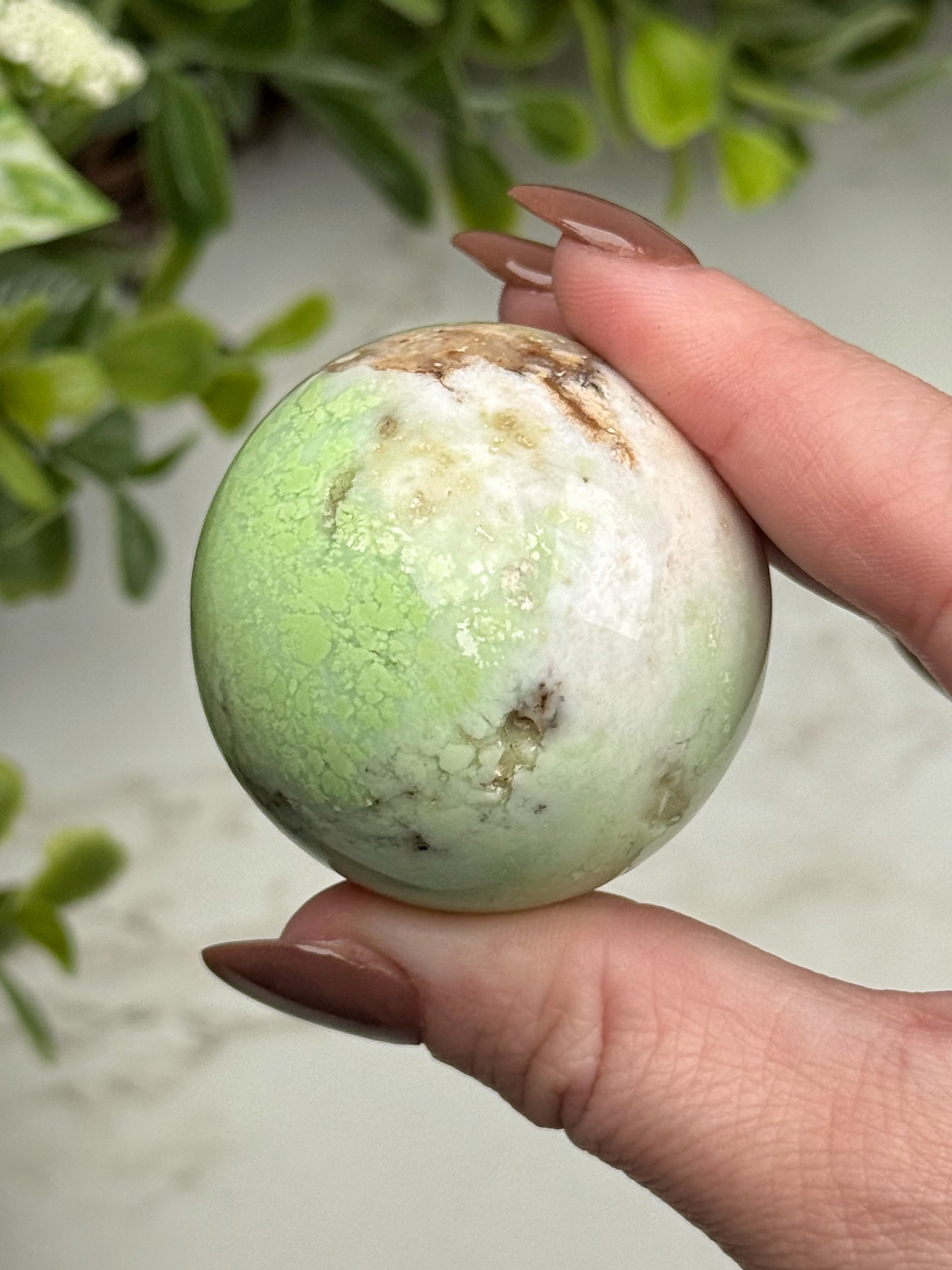 Chrysoprase Sphere - #11