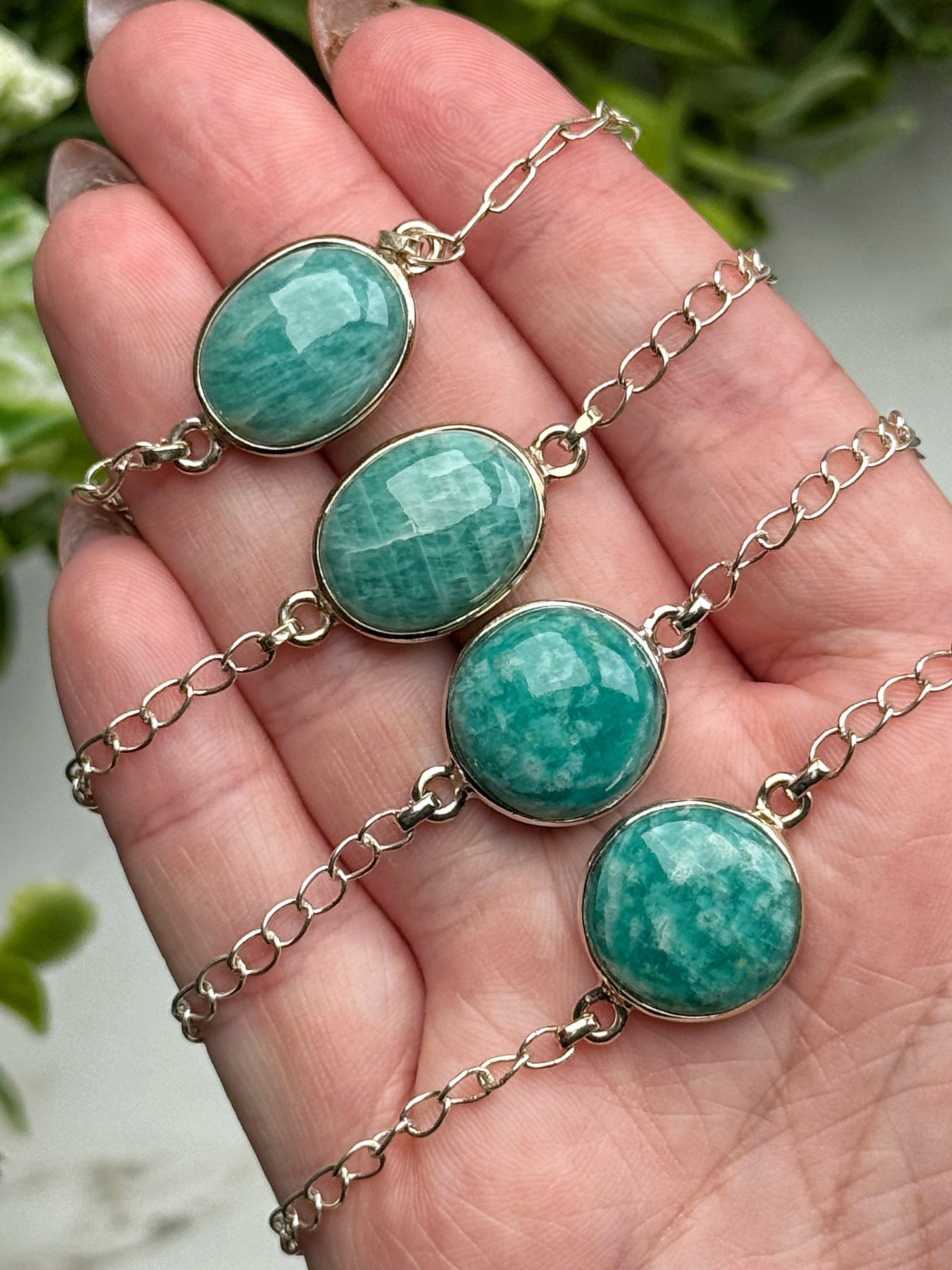 Amazonite Bracelets - Heart & Throat Chakra - No. 74