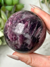 Gem Lepidolite Sphere - #7