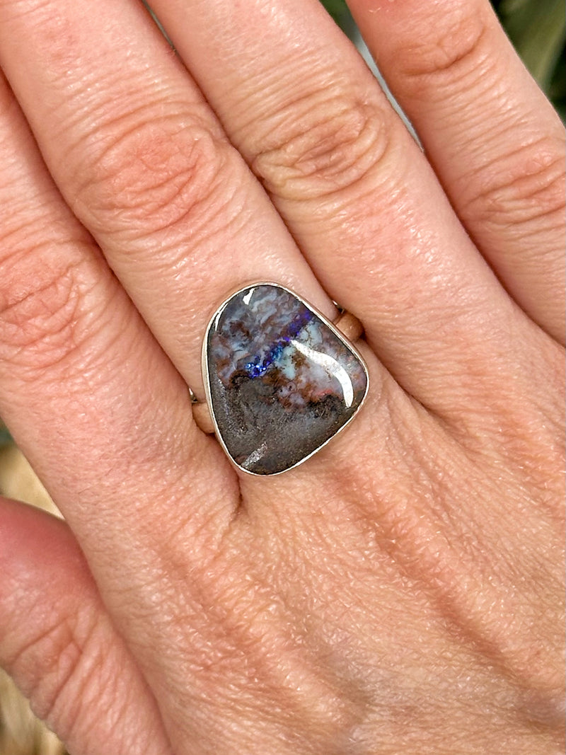 Boulder Opal Ring - #1