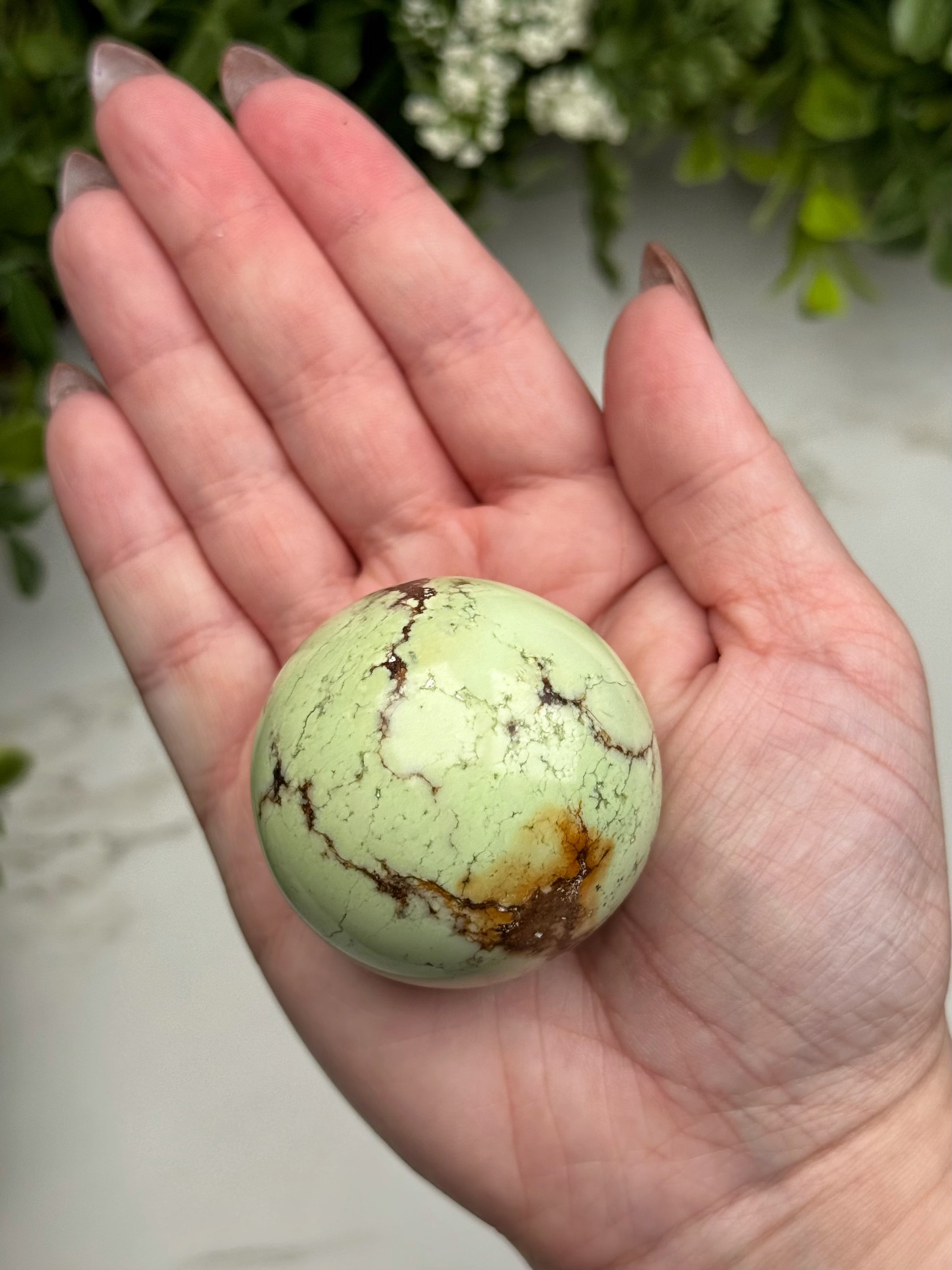 Chrysoprase Sphere - #10