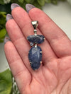 Dumortierite in Quartz Pendant - #1