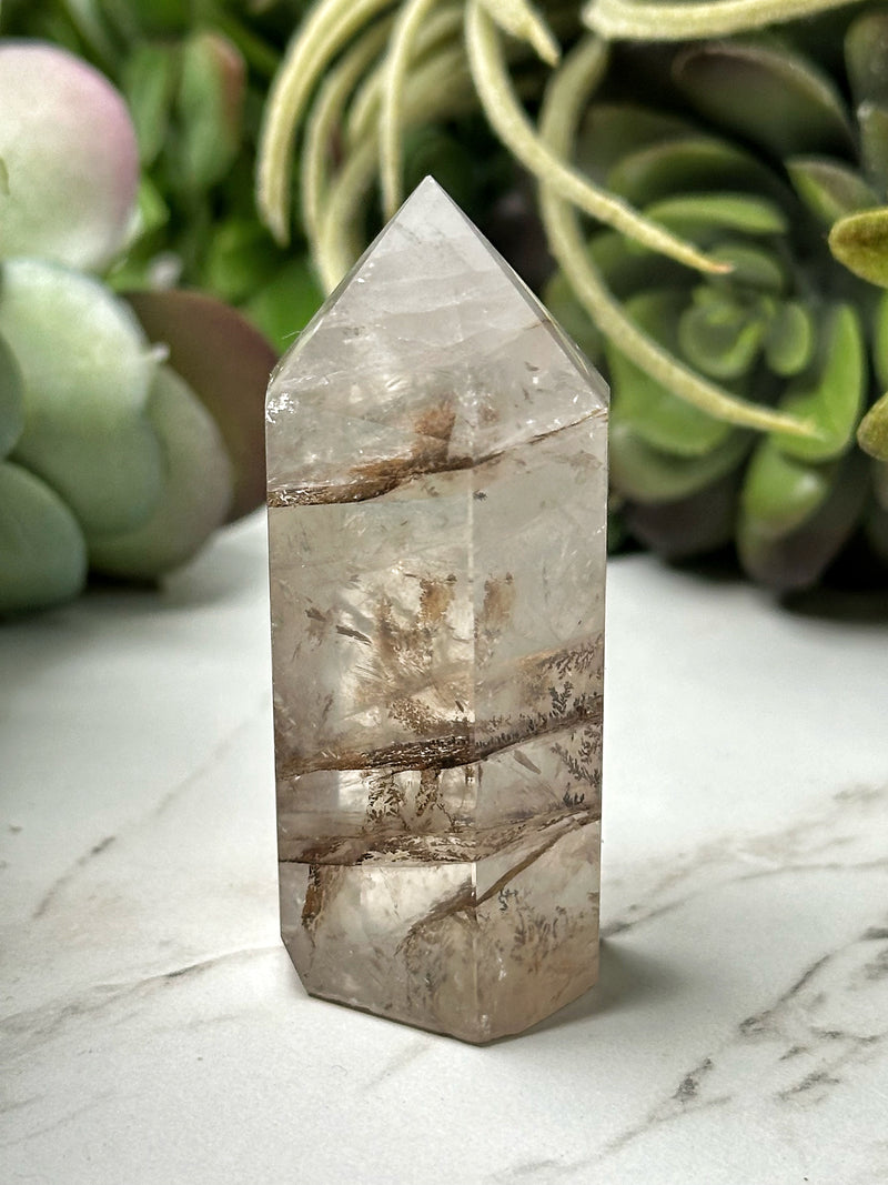 Dendritic Quartz Point - #12