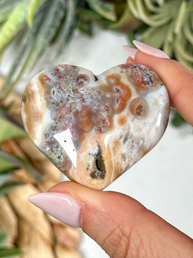 Ocean Jasper Heart - #1