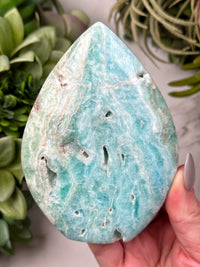 Blue Aragonite Flame - #5